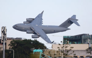 A Royal Australian Air Force C-17 at Riverfire Brisbane 2019