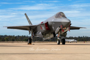 Royal Australian Air Force F-35A A35-036 at RAAF Base Amberley during Exercise Talisman Sabre 2021 opening ceremony (Image: Lance Broad)