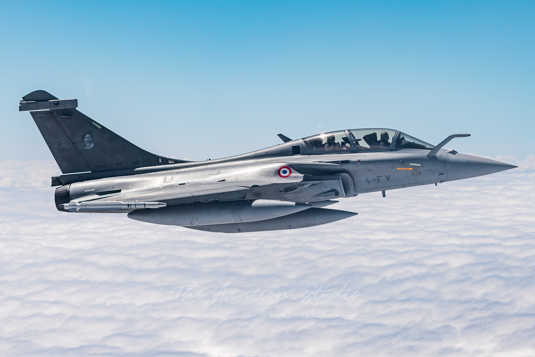 French Air and Space Force Rafale B 4-FV in formation with KC-30A A39-003 (Image: Emil Cooper)